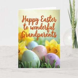 Tarjeta de Pascua de Abuelos con Lunares