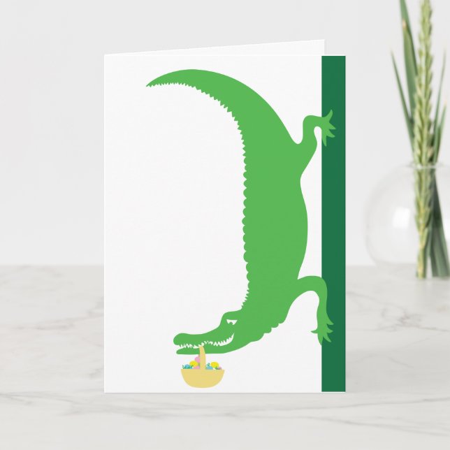 Tarjeta de Pascua de Alligator (Anverso)