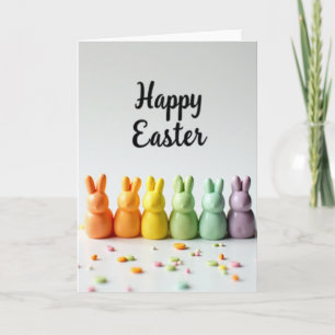 Tarjeta de Pascua de Animal de Primavera Pastel