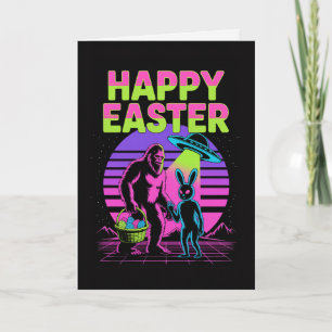 Tarjeta de Pascua de Bigfoot Alien