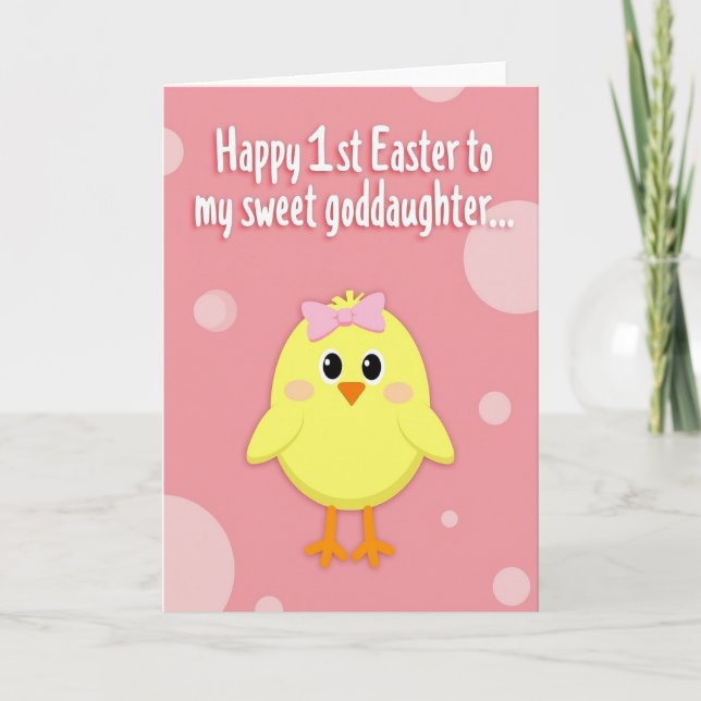 Tarjeta de Pascua de Círculo Rosa (Anverso)