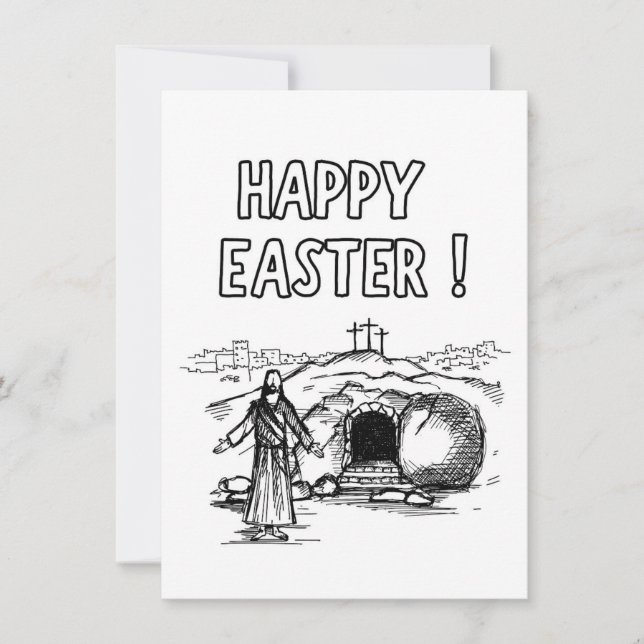 Tarjeta de Pascua de Colores (Anverso)