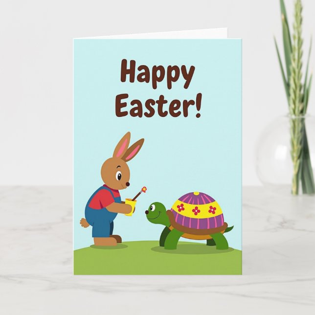 Tarjeta de Pascua de Concha Listada (Anverso)