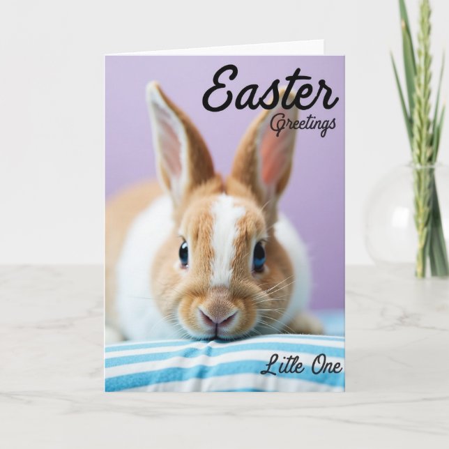 Tarjeta de Pascua de Conejito Dulce (Anverso)
