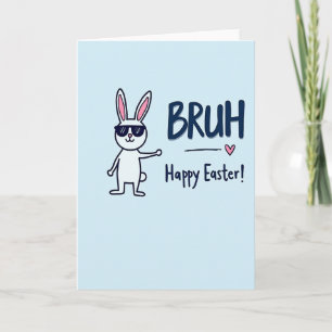 Tarjeta de Pascua de Conejo Genial