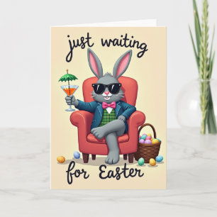 Tarjeta de Pascua de Conejo Genial