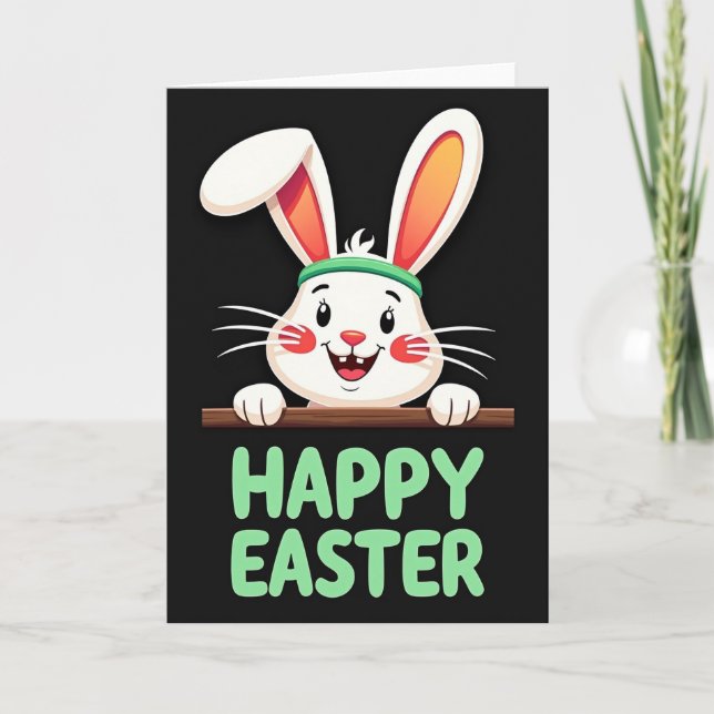 Tarjeta de Pascua de Criatura Adorable (Anverso)