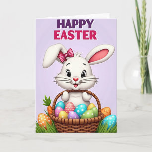 Tarjeta de Pascua de Criatura de Primavera Feliz