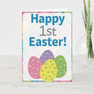 Tarjeta de Pascua de Cuadro Pastel