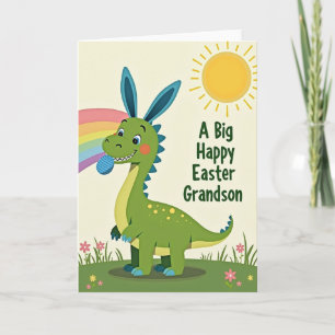 Tarjeta de Pascua de Dino Manchado