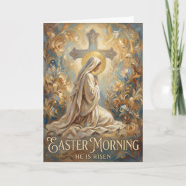 Tarjeta de Pascua de Duelo a Gloria