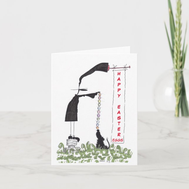 Tarjeta de Pascua de Eggs de Pascua (Anverso)