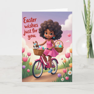 Tarjeta de Pascua de entrega de primavera