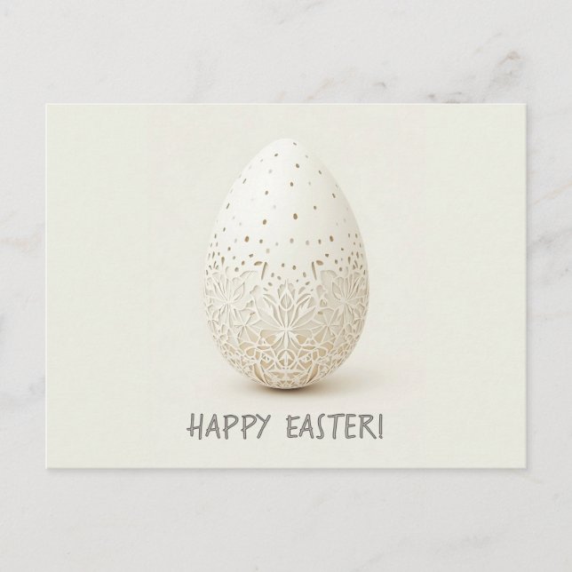 Tarjeta de Pascua de estilo minimalista (Anverso)