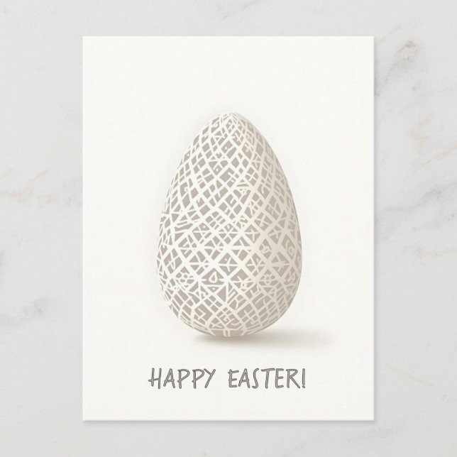 Tarjeta de Pascua de estilo minimalista (Anverso)
