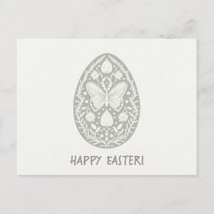 Tarjeta de Pascua de estilo minimalista