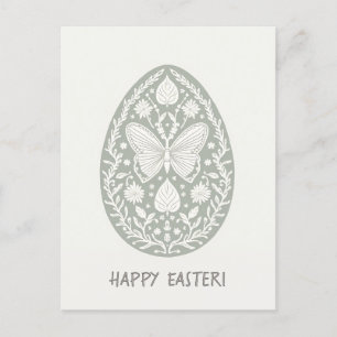 Tarjeta de Pascua de estilo minimalista