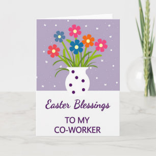 Tarjeta de Pascua de Floral de Primavera para Comp