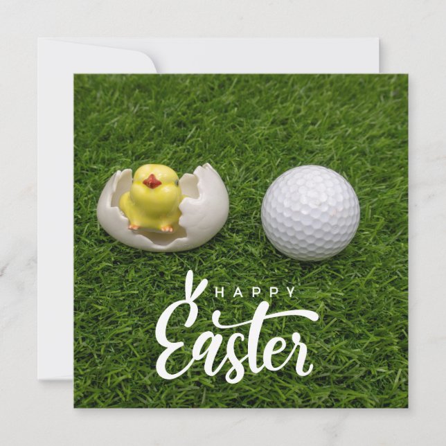 Tarjeta de Pascua de Golf para Golfer   Tarjeta de (Anverso)