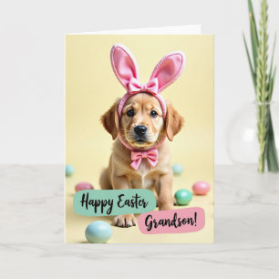 Tarjeta de Pascua de Huevos Pastel de Cachorro