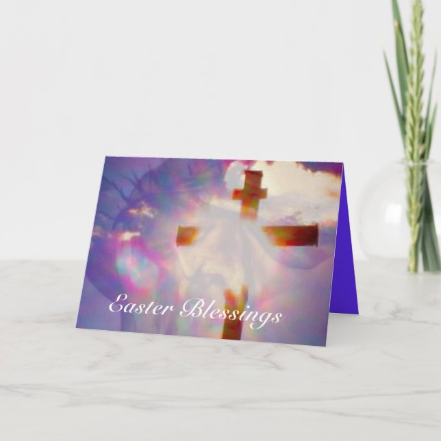 Tarjeta de Pascua de Jesús y Flores (Anverso)