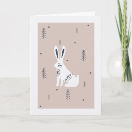 Tarjeta de Pascua de la Liebre Curiosa