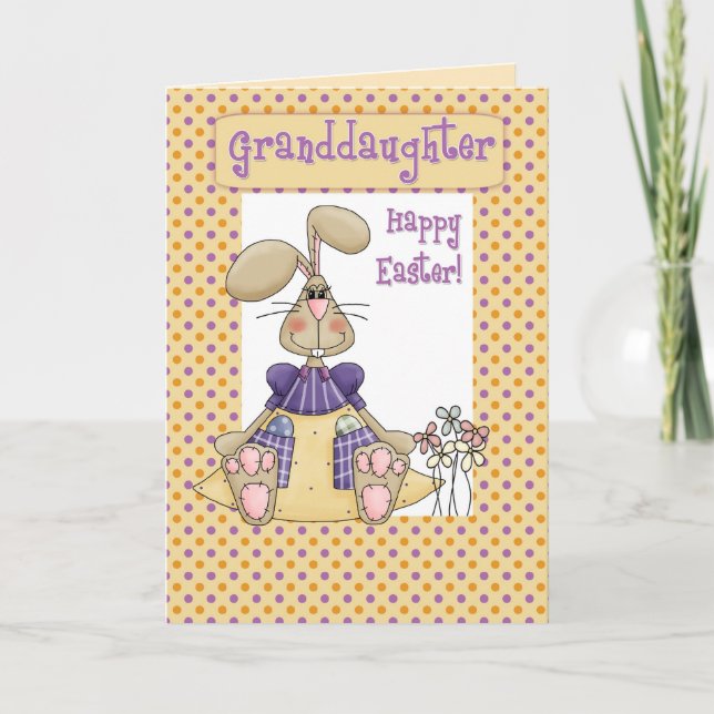 Tarjeta de pascua de la nieta (Anverso)