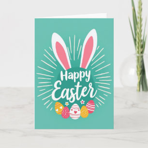 Tarjeta de Pascua de Líneas Radiantes