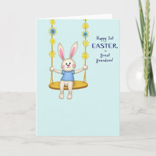 Tarjeta de Pascua de Lino Falso Primero