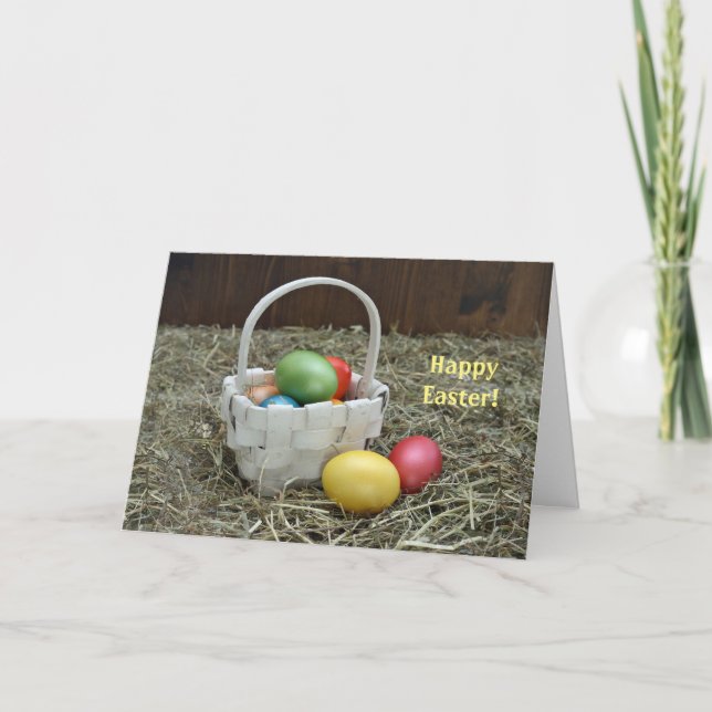 Tarjeta de pascua de los huevos de Pascua 3 (Anverso)