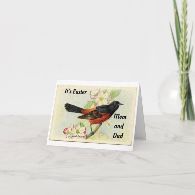 Tarjeta De Pascua De Mamá Y Papá (Anverso)