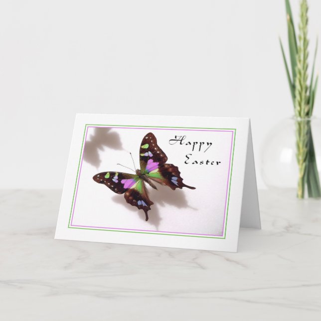 Tarjeta de Pascua de Mariposa (Anverso)