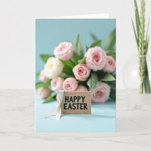 Tarjeta de Pascua de Naturaleza Muerta Floral