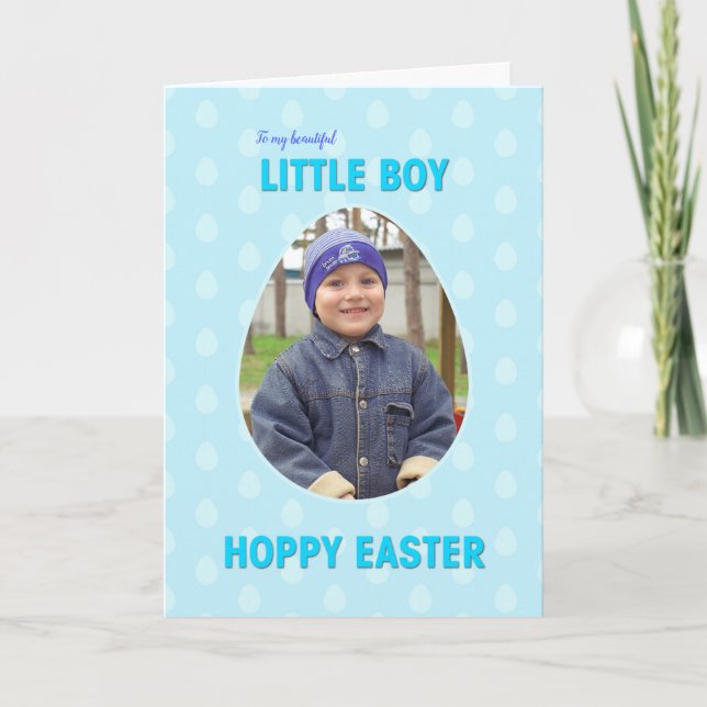 Tarjeta de Pascua de niño pequeño (Anverso)
