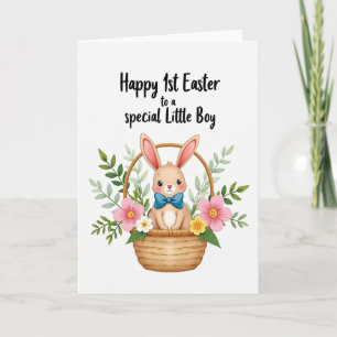 Tarjeta de Pascua de Niño Pequeño Adorable