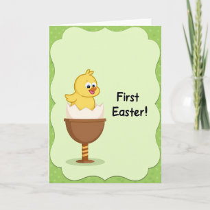 Tarjeta de Pascua de nuevo pajarito