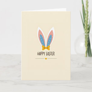 Tarjeta de Pascua de Orejitas Divertidas