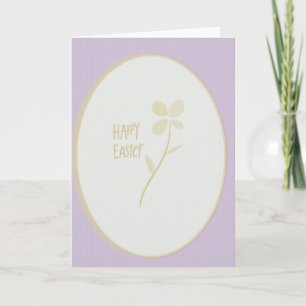 Tarjeta de Pascua de Óvalo Brillante