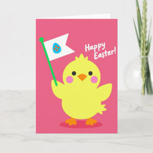 Tarjeta de Pascua de óvalo manchado