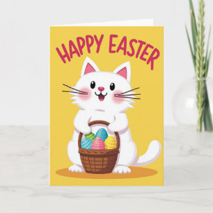 Tarjeta de Pascua de Óvalos Estriados