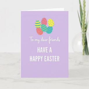 Tarjeta de Pascua de Óvalos Festivos