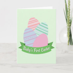 Tarjeta de Pascua de Óvalos Pastel