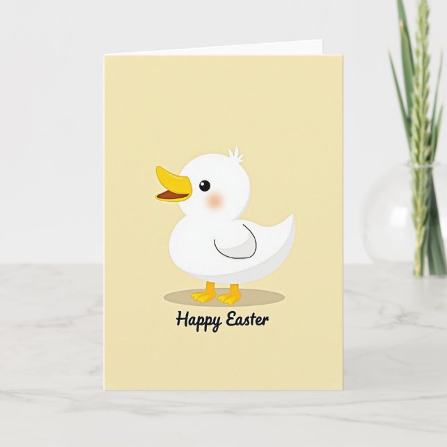 Tarjeta de Pascua de pajarito lindo (Anverso)