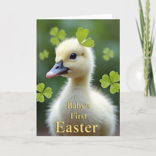 Tarjeta de Pascua de Patito Amarillo