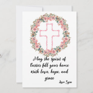 Tarjeta de Pascua de personalizable: Amor, Esperan
