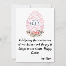 Tarjeta de Pascua de personalizable: Celebrando la
