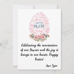 Tarjeta de Pascua de personalizable: Celebrando la