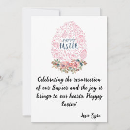 Tarjeta de Pascua de personalizable: Celebrando la