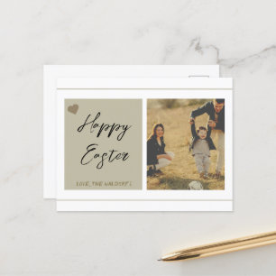 Tarjeta de Pascua de personalizable con foto y tex