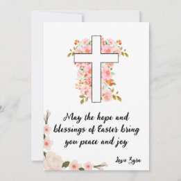 Tarjeta de Pascua de personalizable - Esperanza y